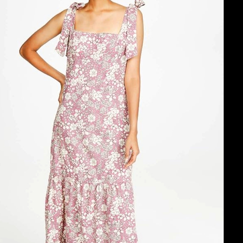 People Women's in The Fields Maxi Dress, Ivory Combo, Pink, Floral, NWT, Medium